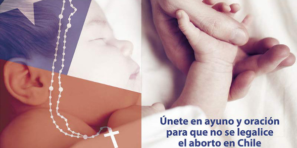 Un Rosario por Chile se moviliza contra el aborto