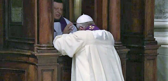 El Papa seala que el confesionario es lugar de relacin con Cristo, de discernimiento y de evangelizacin