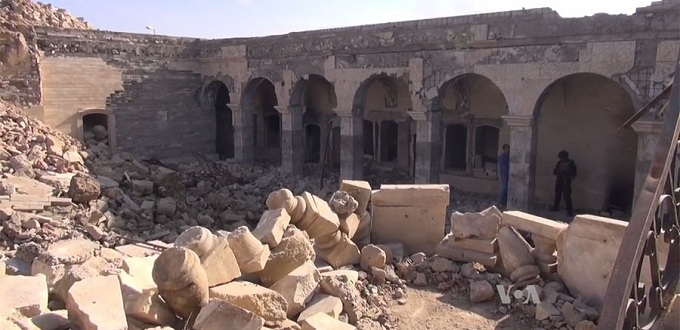 Descubren un palacio asirio bajo las ruinas de la tumba de Jons, devastada por el ISIS