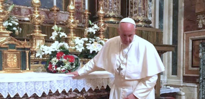 El Papa rez ayer por su viaje a Egipto
