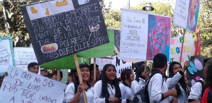 La Bolivia provida sale a la calle para protestar con el avance de la legislacin proabortista