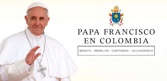 El Papa viaje este mircoles a Colombia