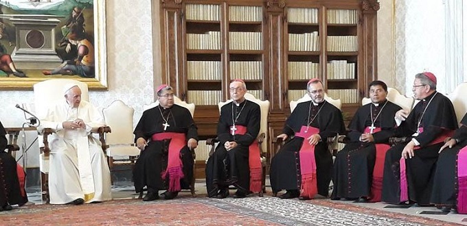 Los obispos de Bolivia se renen con el Papa y expresan su preocupacin por la situacin de su pas