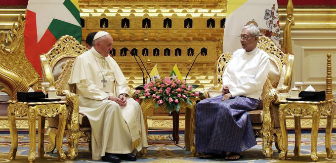 El Papa pide a las autoridades birmanas que respeten a todos los grupos tnicos