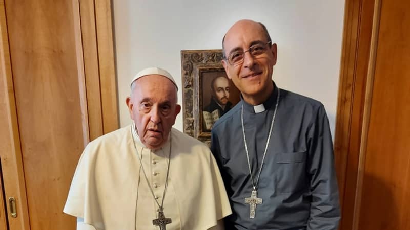 El Papa recibe al Cardenal Victor Fernández | Twitter del propio cardenal