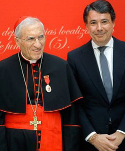 El cardenal Rouco recibe la Medalla de Oro de la Comunidad autnoma de Madrid