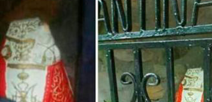 Decapitan la imagen de la Virgen de Covadonga de «El Chorrón» de Villamayor