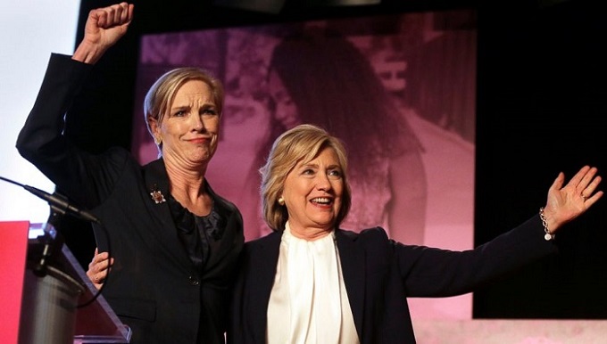 Hillary Clinton y Cecile Richards