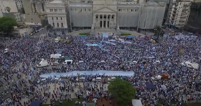 xito de la manifestacin provida en Buenos Aires