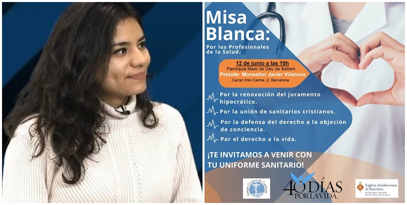 40 días por la Vida en España organiza Misas blancas por profesionales de la salud