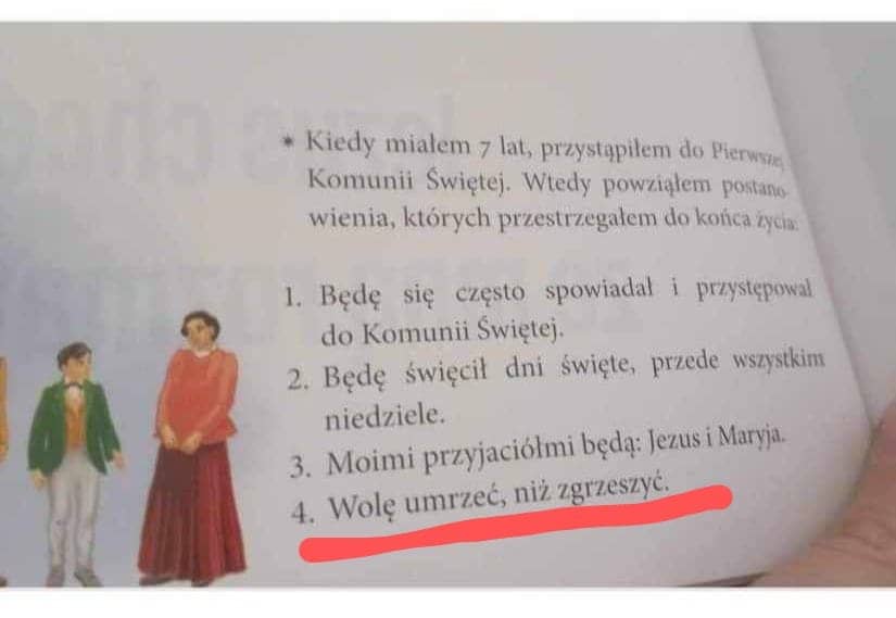 La Iglesia en Polonia defiende en un libro escolar la cita «antes morir que  pecar» de Santo Domingo Savio