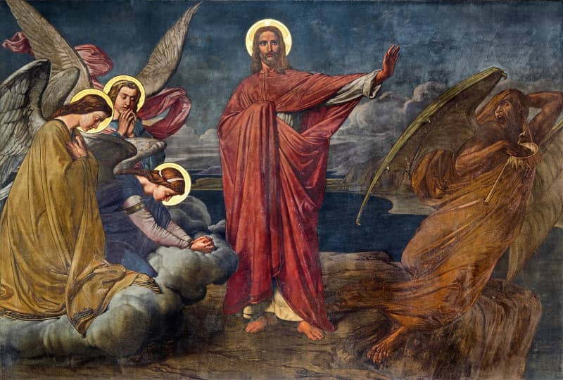 Jesús vence al Maligno, al demonio