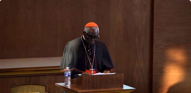 Cardenal Sarah: la crisis no es tanto el mundo secular y sus males, sino la falta de fe dentro de la Iglesia