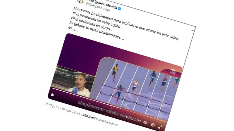 TVE se inventa una traduccin para ocultar el agradecimiento a Dios de un atleta, Munilla lo seala y Meta le cancela