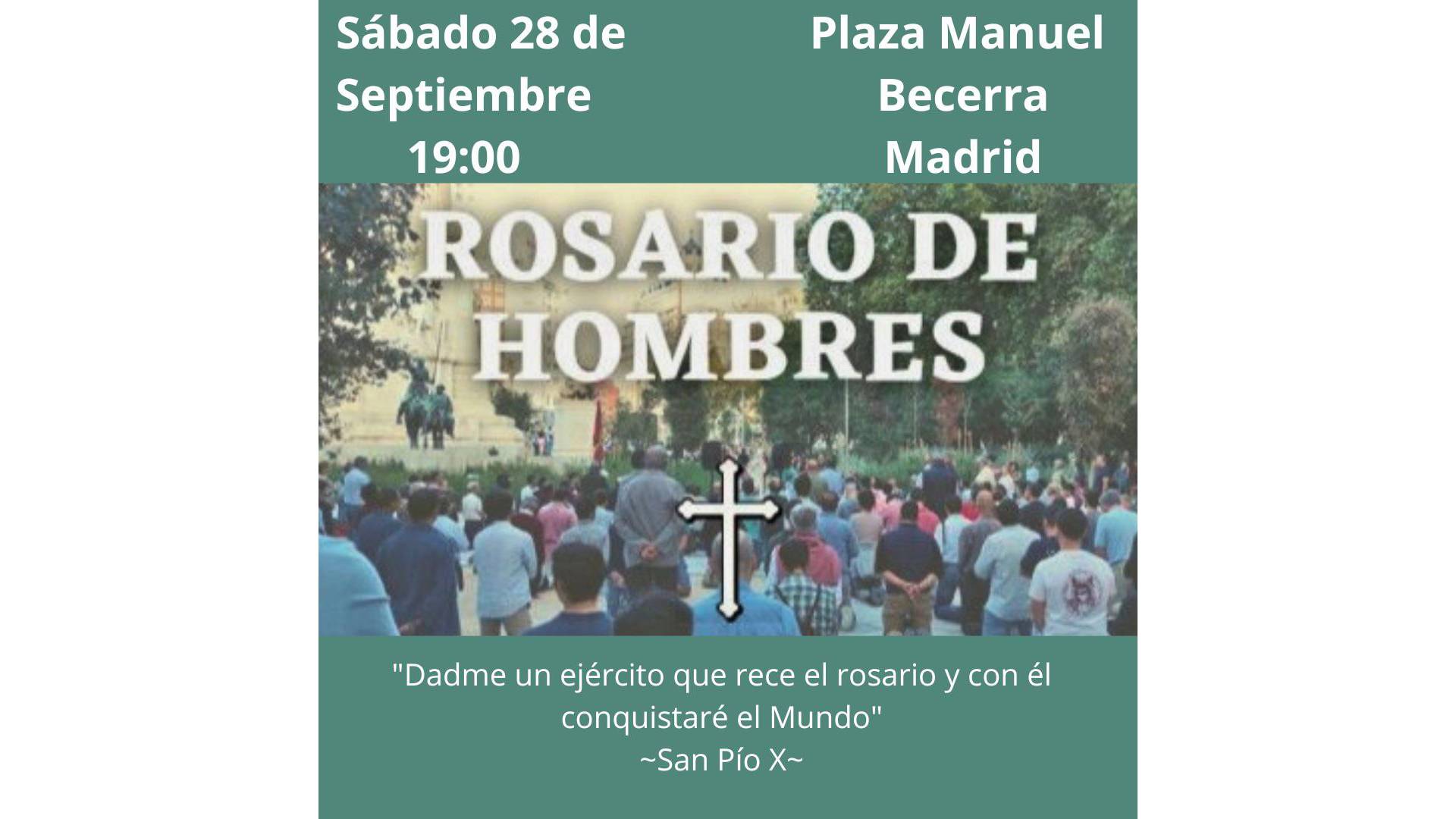 Vuelve para quedarse el Rosario de Hombres en Madrid