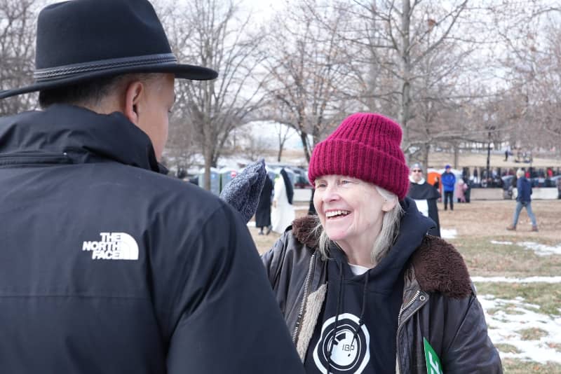 Joan Andrews Bell, activista provida recin liberada, 52 Marcha anual por la Vida.