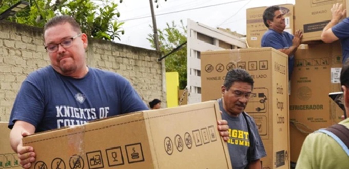 Los Caballeros de Coln llevan ayuda y esperanza a familias afectadas por las lluvias en Jalisco