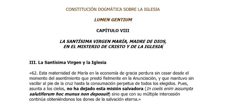 El oficio salvador de la Virgen en el misterio de Cristo y de la Iglesia
