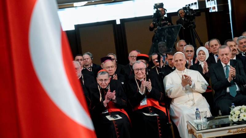 El Papa Len XIV inicia su primer viaje apostlico en Turqua con un llamamiento al dilogo y la unidad