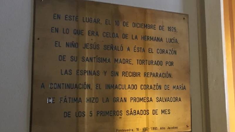 Cien aos de las apariciones de Pontevedra: la devocin de los Cinco Primeros Sbados