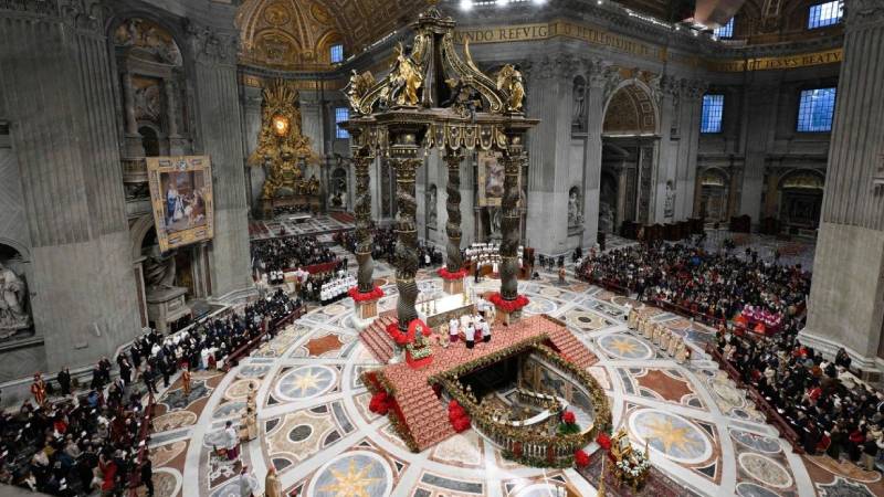 Le�n XIV en su primera Navidad papal: �La paz nace de un sollozo acogido�