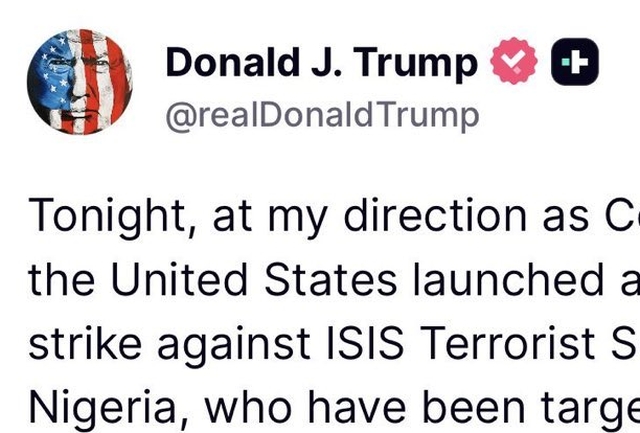 Trump interviene militarmente contra islamistas nigerianos