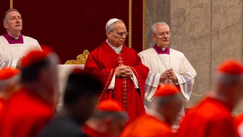 Le�n XIV preside en San Pedro la celebraci�n de la Pasi�n del Se�or y llama a contemplar la Cruz con fe