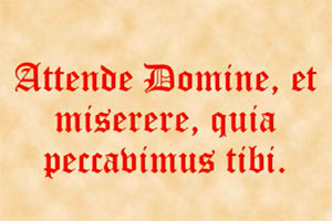 Attende Domine. Himno de Cuaresma